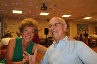 Patti and her father Sieg using the Time out dementia services
